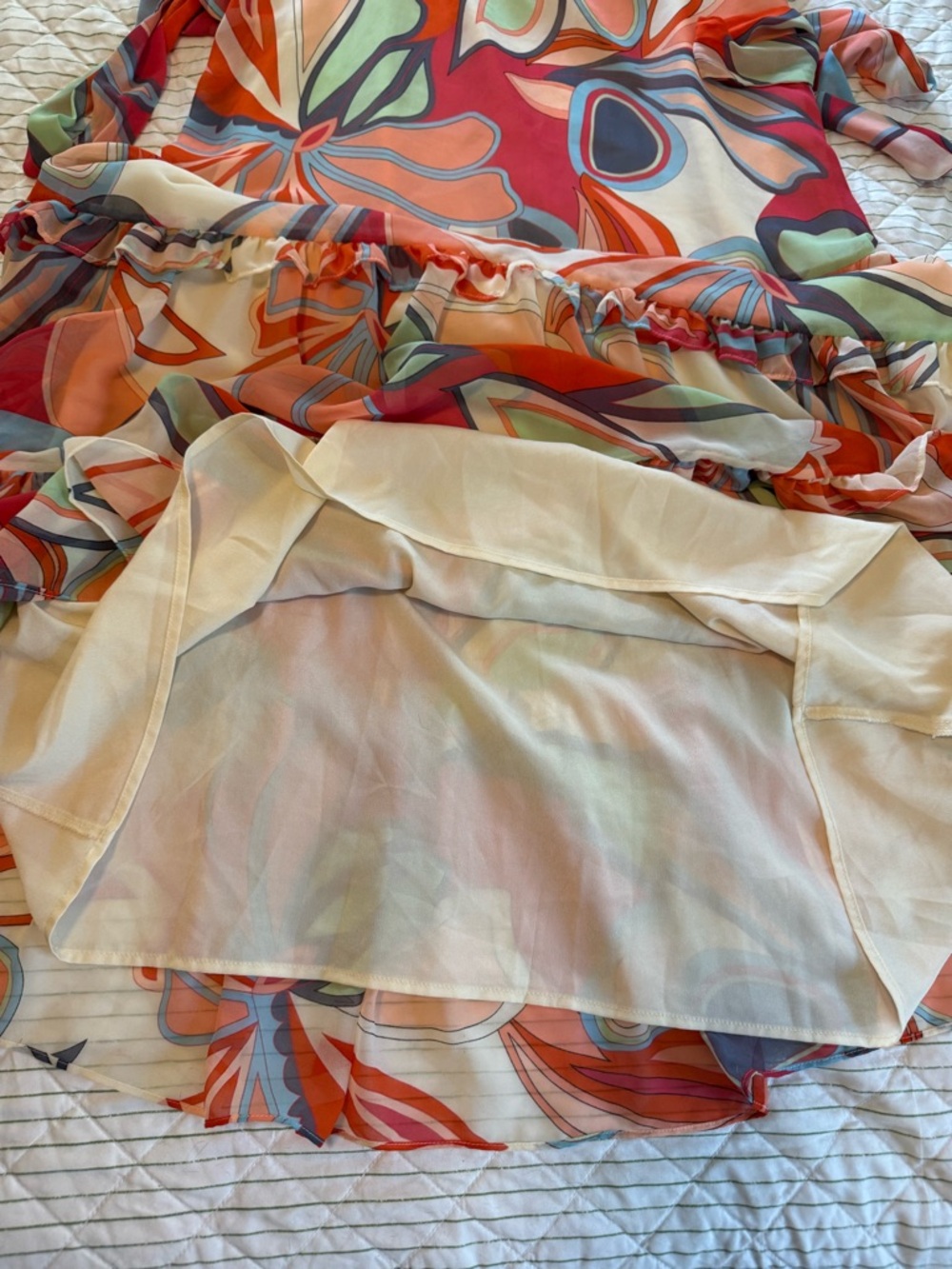 Alexis Multicolor Floral Ruffle Maxi Dress - Picture 5 of 5